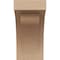 Ekena Millwork 5"W x 5"D x 10"H Wide Viola Rough Cedar Woodgrain TimberThane Corbel, Primed Tan CORUR05X05X10VIORCPR - alternate 3